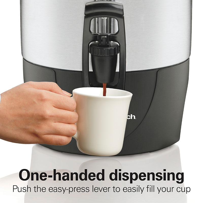 Hamilton Beach 40 Cup Coffee Urn Black & Stainless