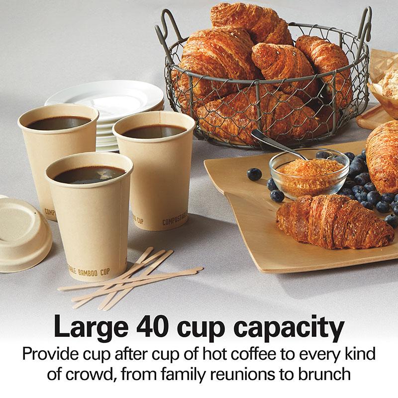 Hamilton Beach 40 Cup Coffee Urn Black & Stainless