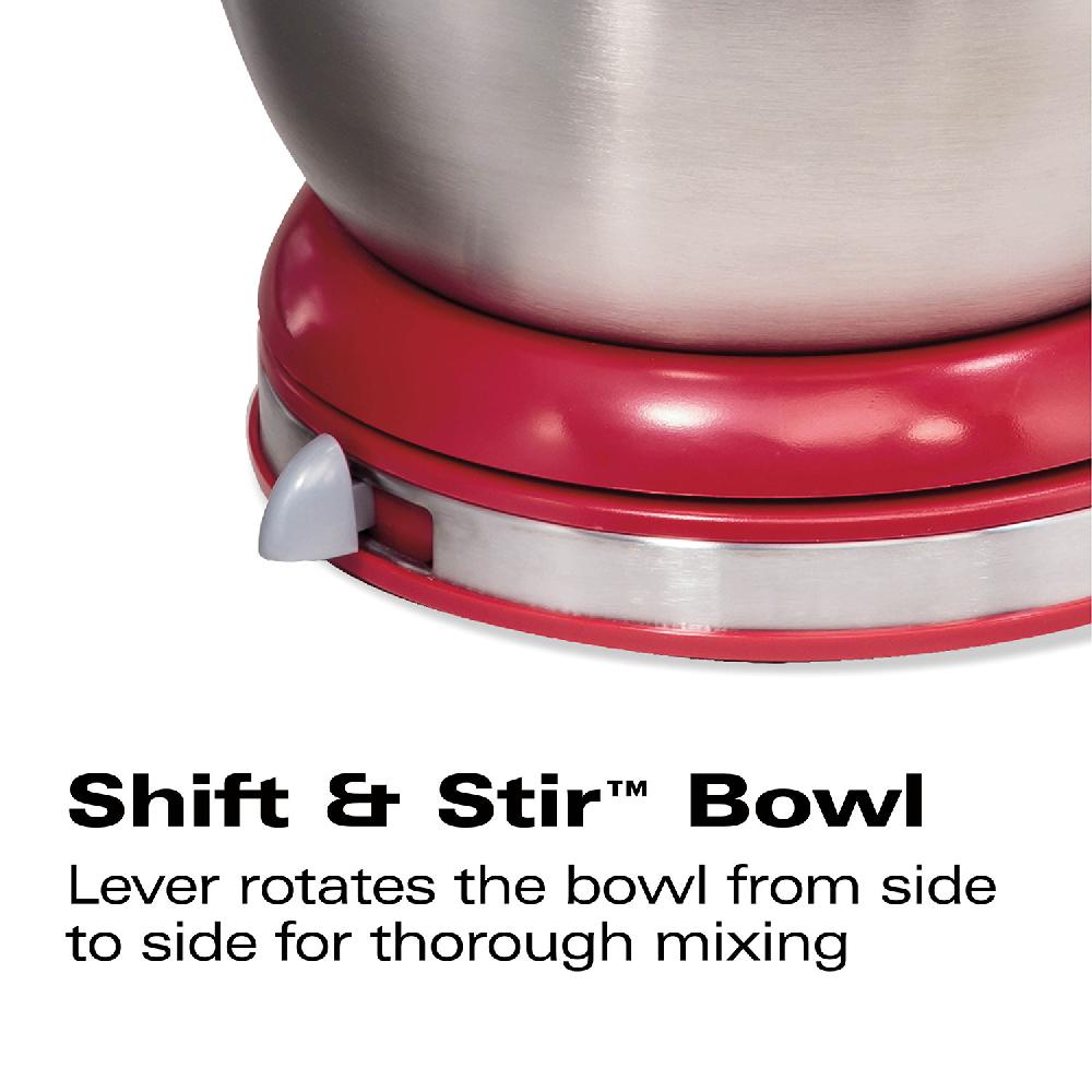 Hamilton Beach 6 Speed Classic Stand Mixer Red