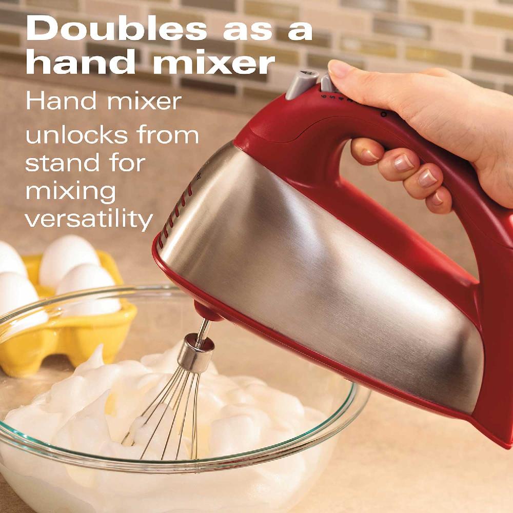 Hamilton Beach 6 Speed Classic Stand Mixer Red