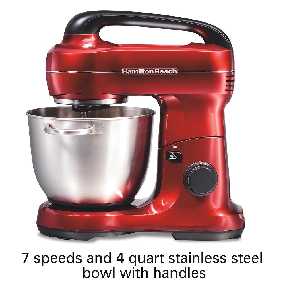 Hamilton Beach 7 Speed Stand Mixer 4 Quart Red
