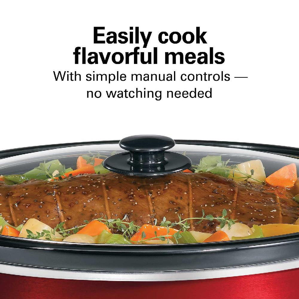 Hamilton Beach 8 Quart Slow Cooker Red