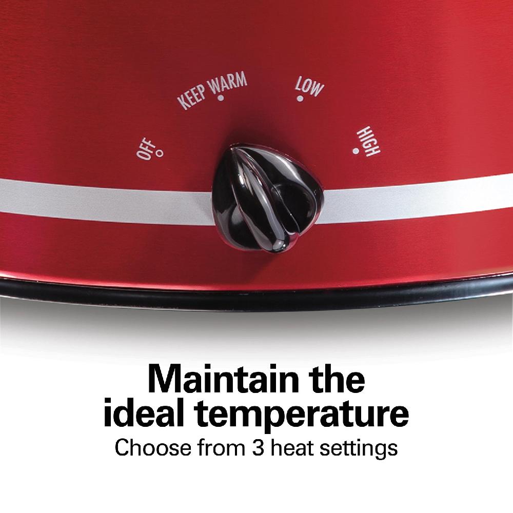 Hamilton Beach 8 Quart Slow Cooker Red