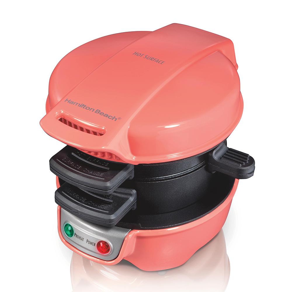 hamilton beach Breakfast Sandwich Maker Coral
