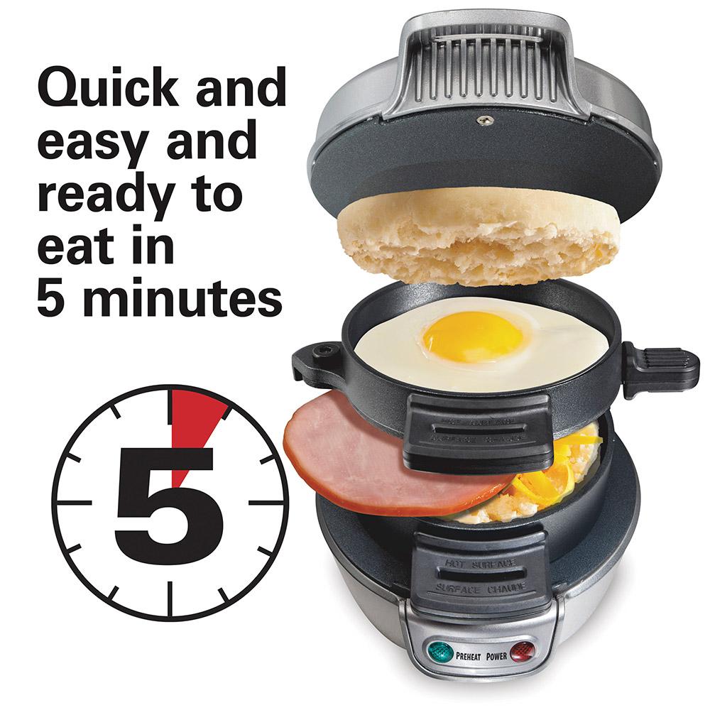 Hamilton Beach Breakfast Sandwich Maker Gray