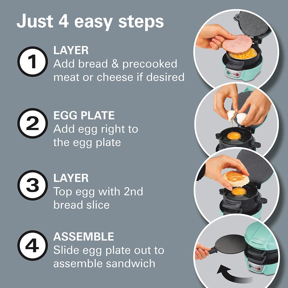 Hamilton Beach Breakfast Sandwich Maker Mint