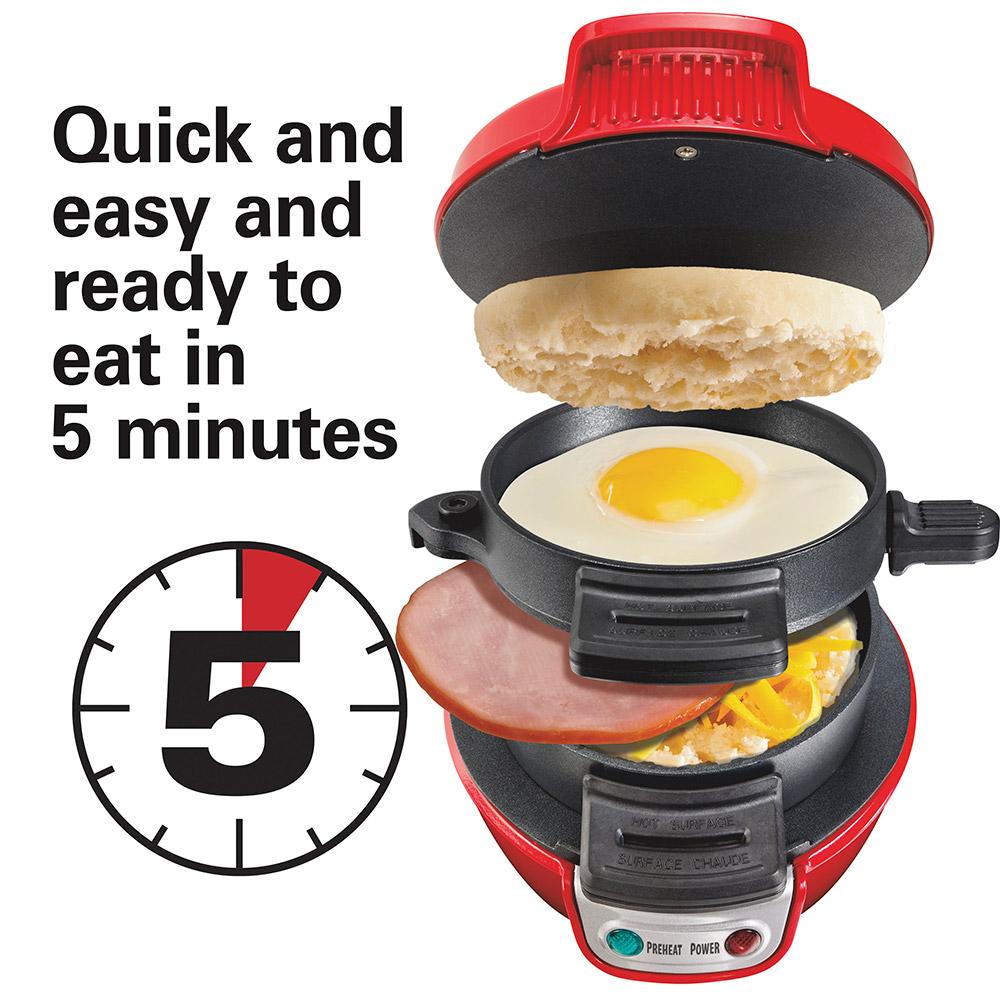 Hamilton Beach Breakfast Sandwich Maker Red