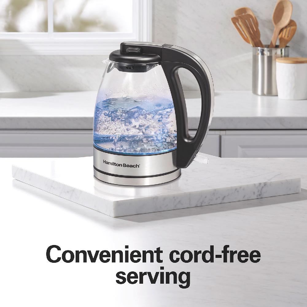 Hamilton Beach Compact 1 Liter Glass Kettle