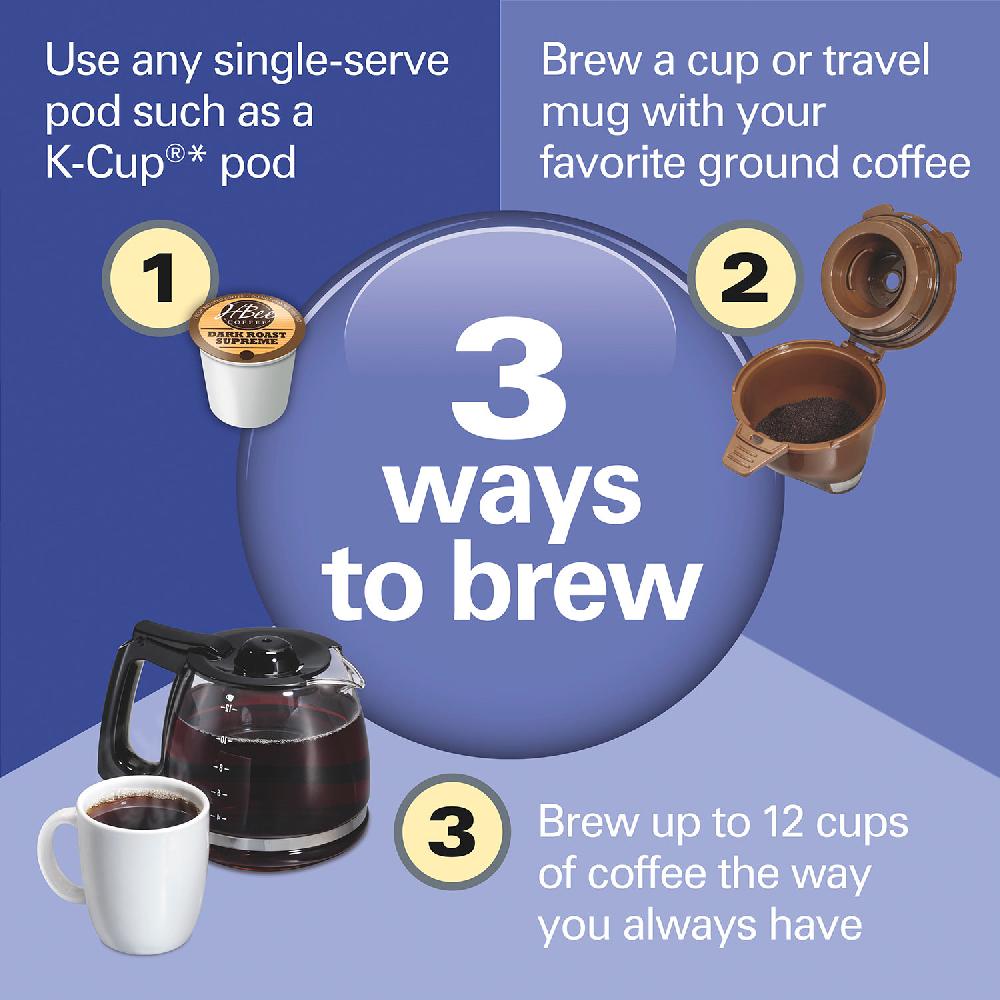 Hamilton Beach FlexBrew® Trio Coffee Maker Black