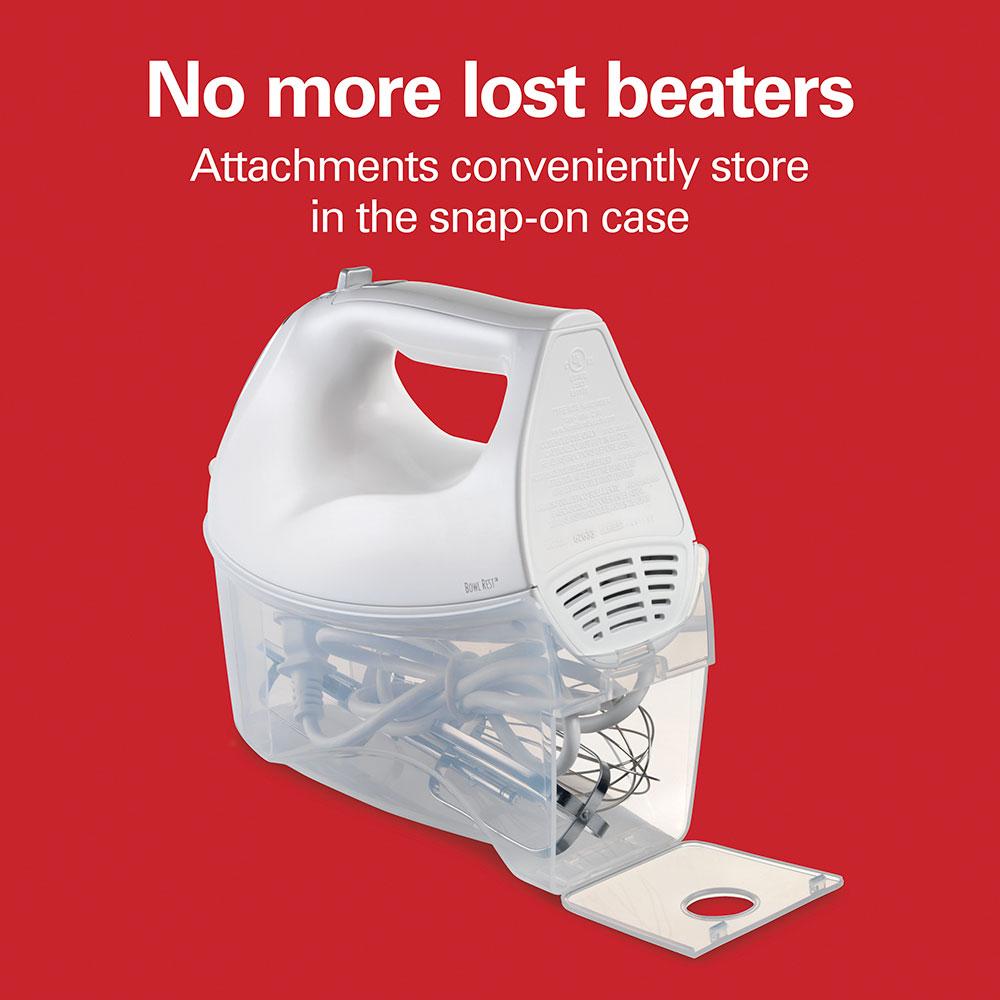 Hamilton Beach Hand Mixer With Snap-On Case