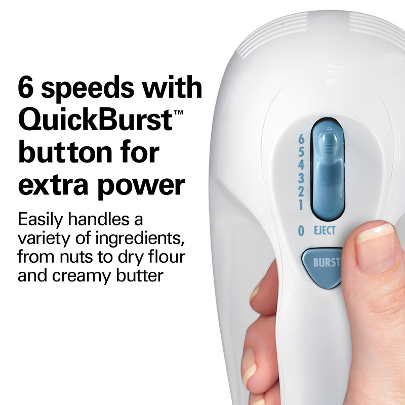 Hamilton Beach Hand Mixer With Snap-On Case