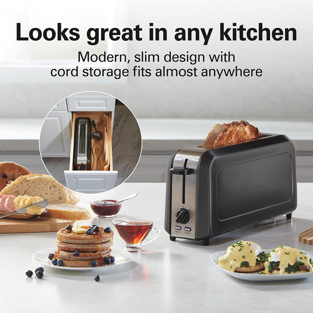 Hamilton Beach Long-Slot Toaster Black