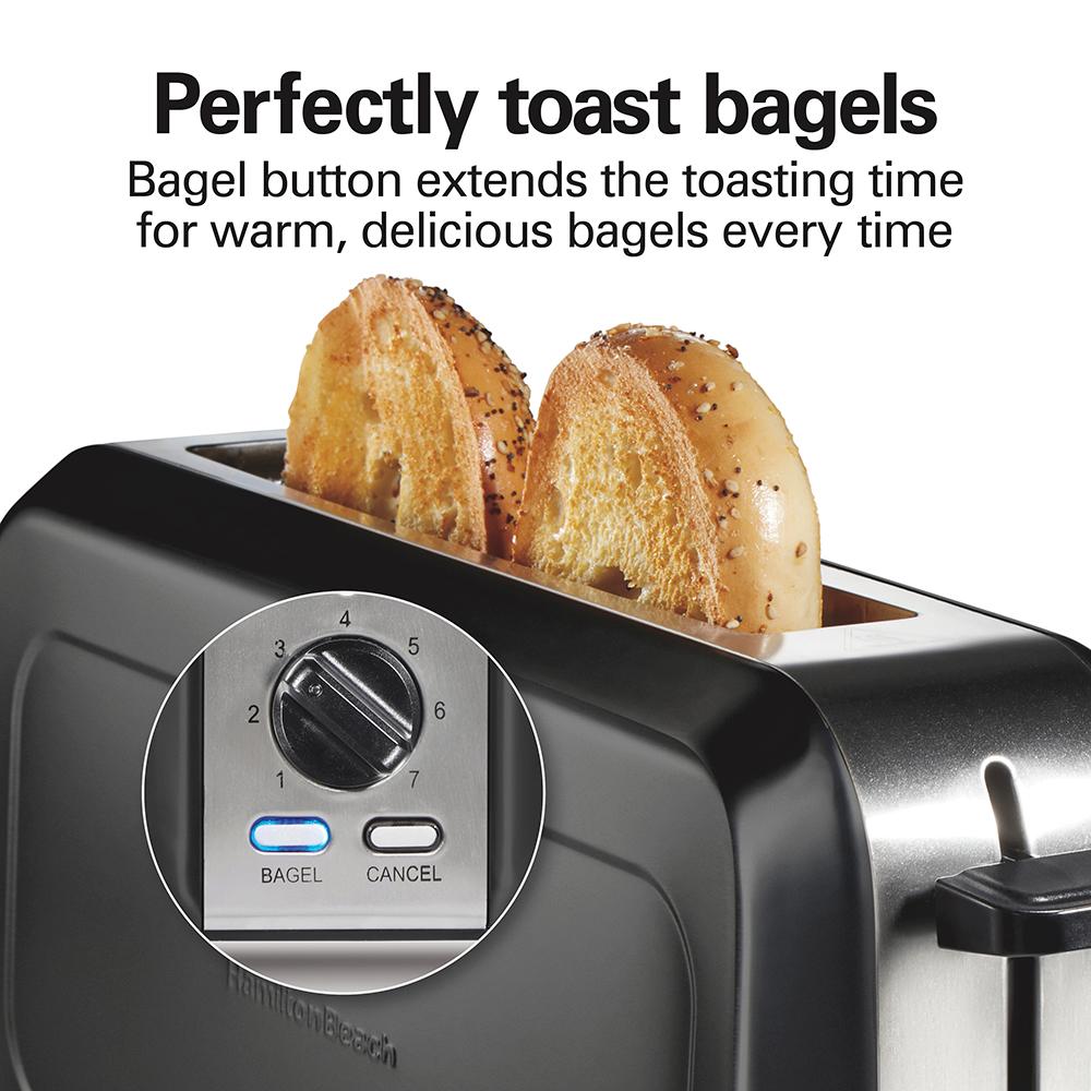 Hamilton Beach Long-Slot Toaster Black