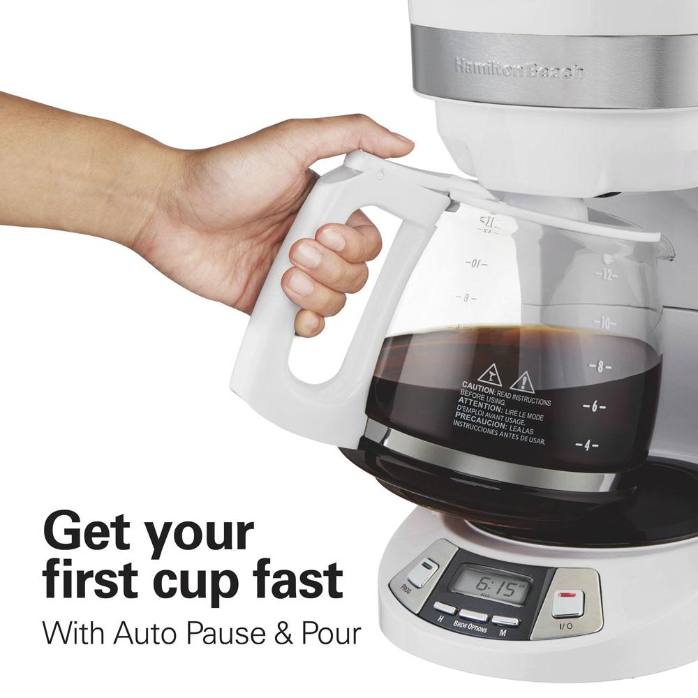 Hamilton Beach Programmable Coffee Maker White