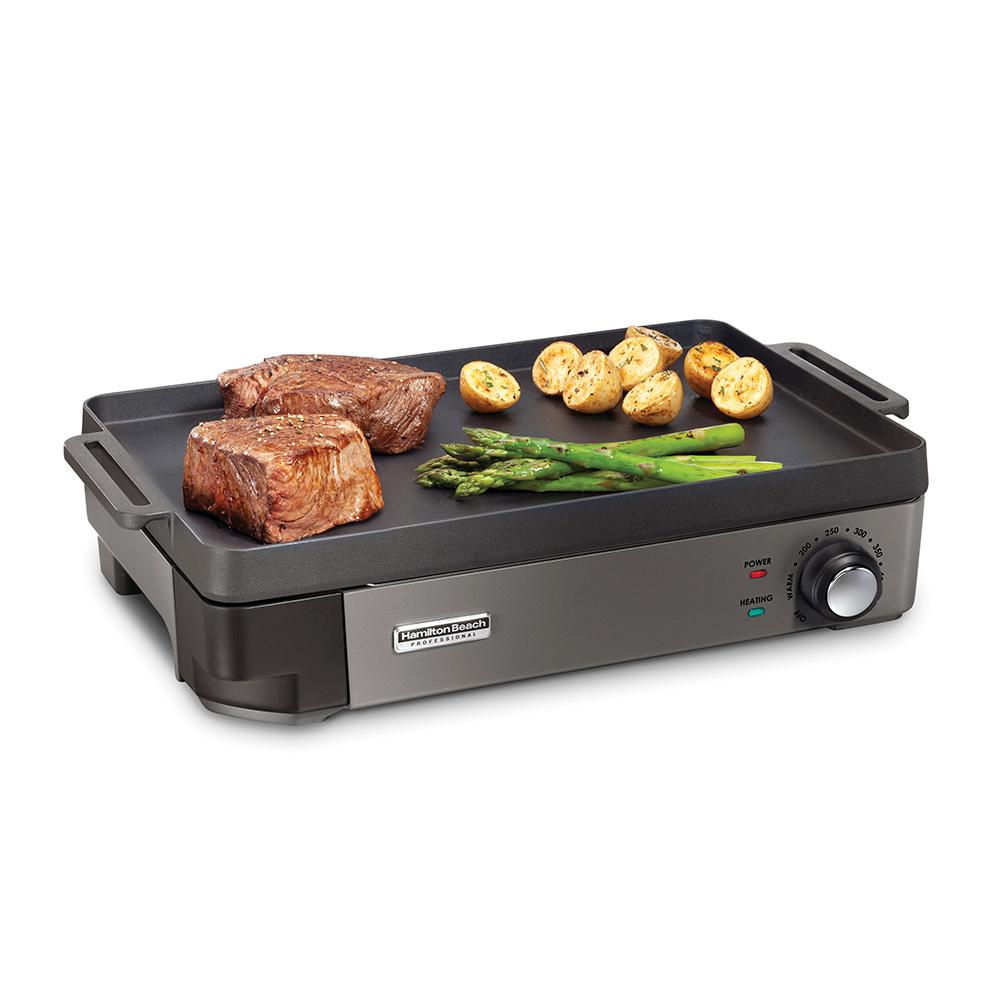 hamilton beach Hamilton Beach® Professional Cast Iron Electric Grill with Removable Cooktop