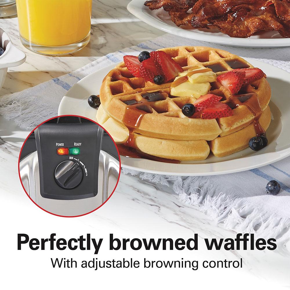 Hamilton Beach Removable-Grid Belgian Waffle Maker