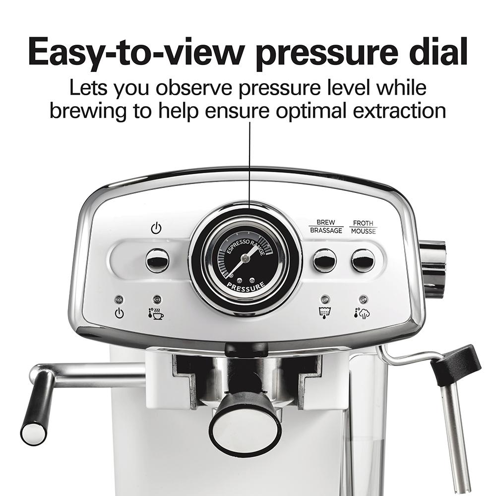 Hamilton Beach Slide & Lock™ Espresso Maker  White