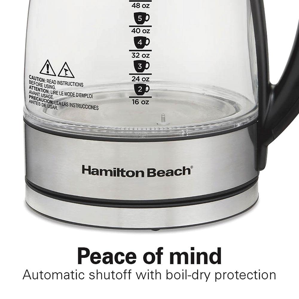 Hamilton Beach Temperature-Control Glass Kettle