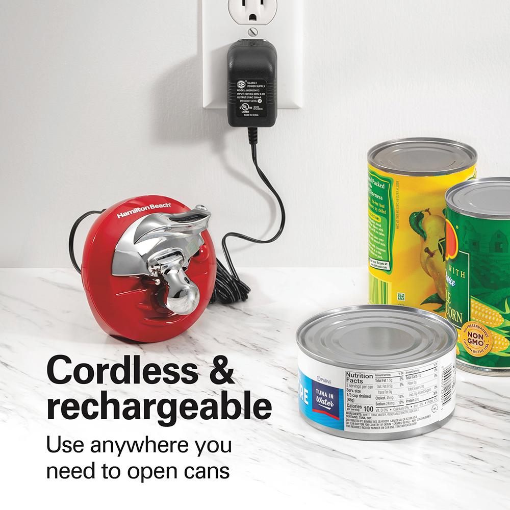 Hamilton Beach Walk 'n Cut™ Can Opener Red