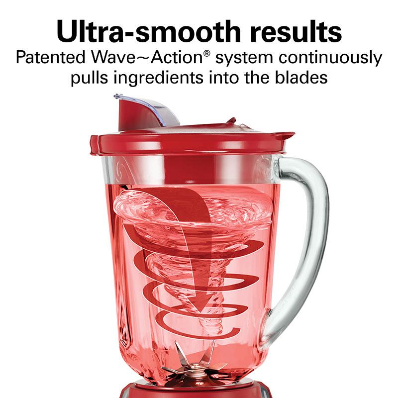 Hamilton Beach Wave~Action® Quiet Blender Red
