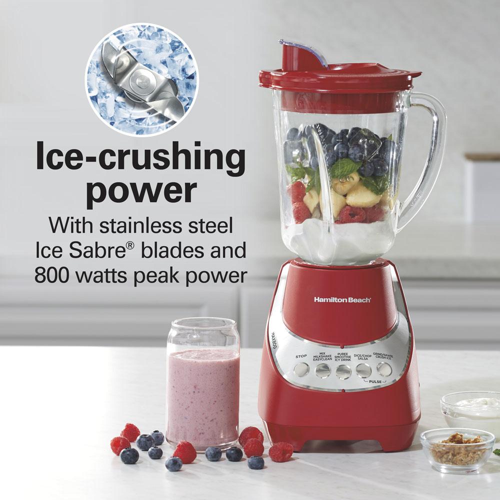 Hamilton Beach Wave~Action® Quiet Blender Red