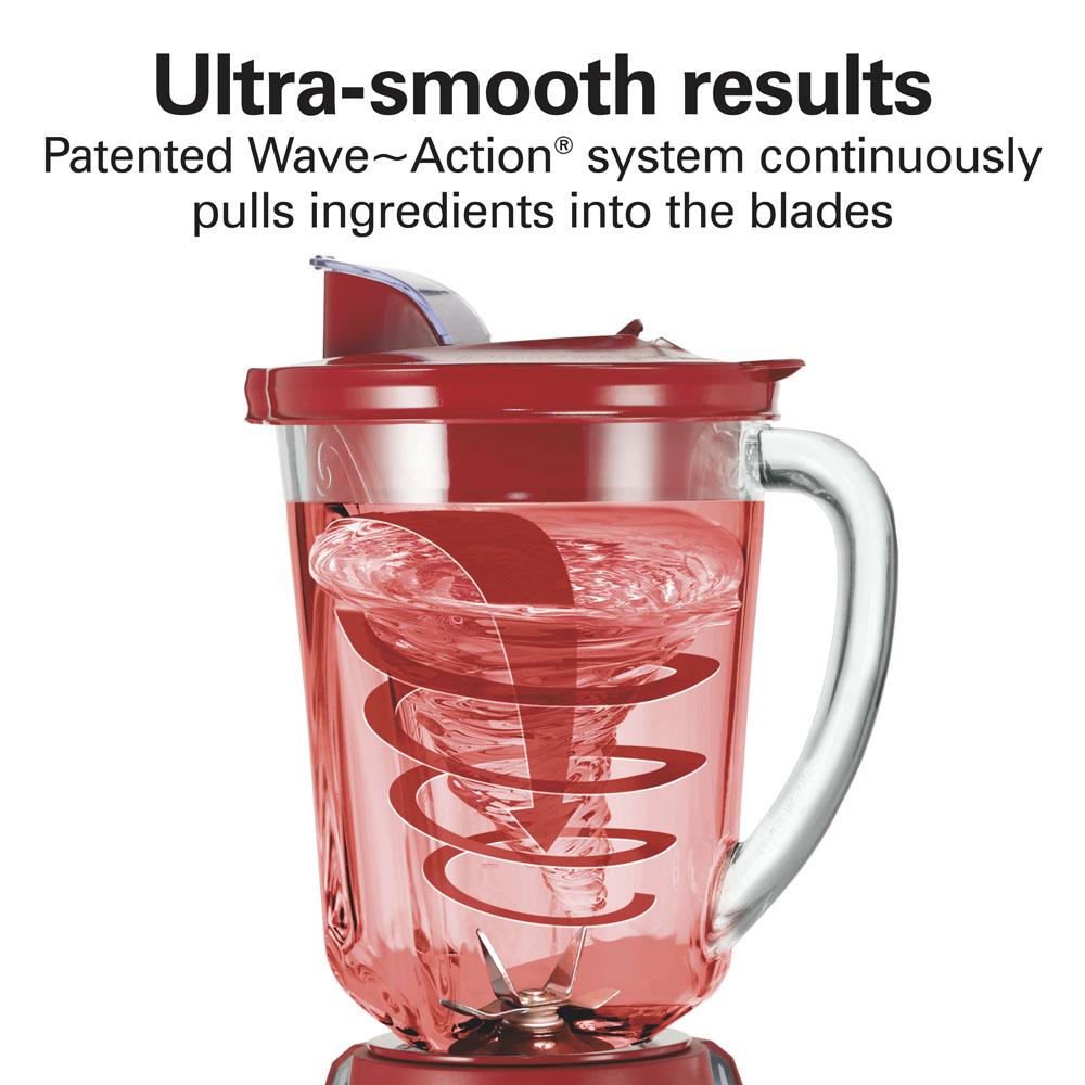 Hamilton Beach Wave~Action® Quiet Blender Red
