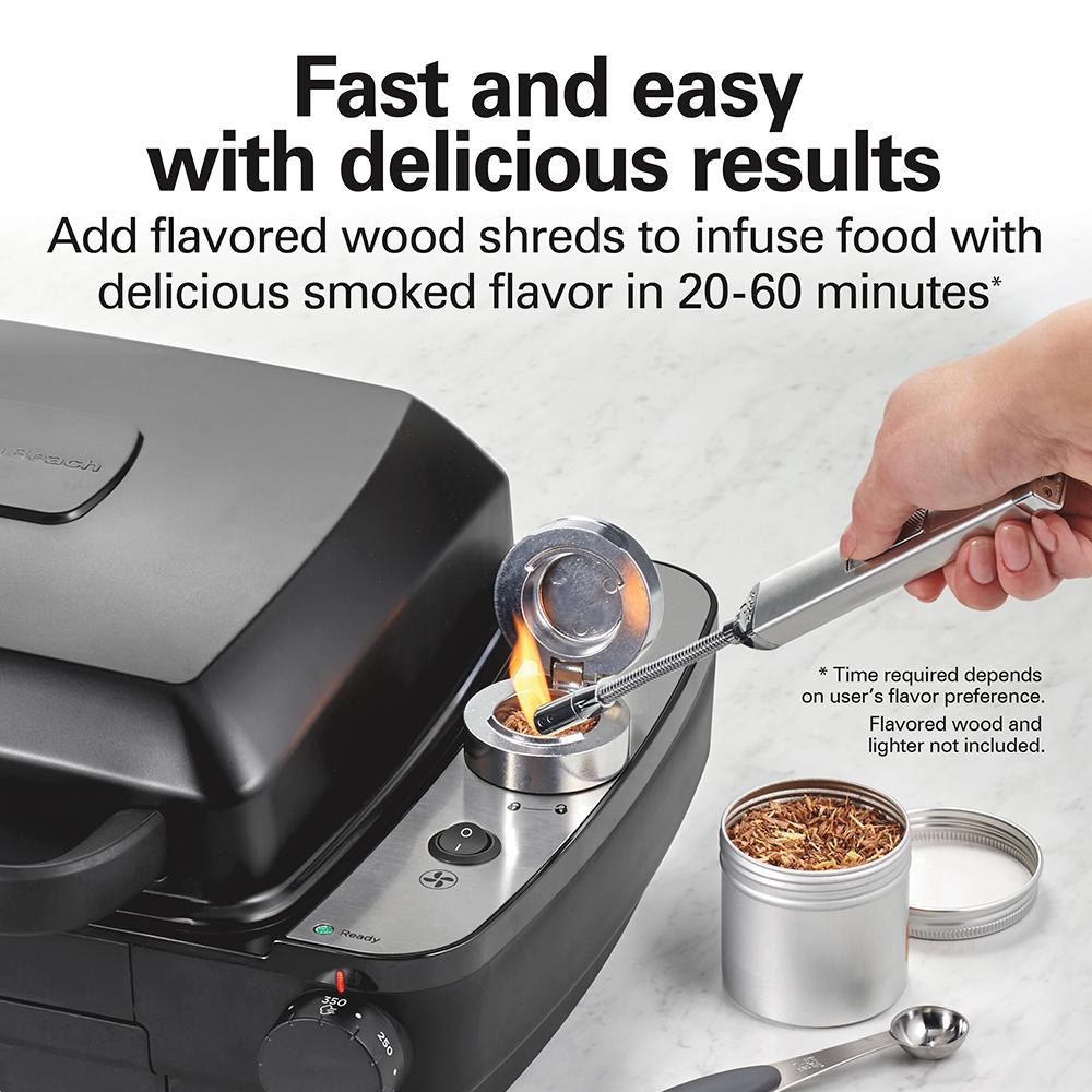 Hamilton Beach Indoor Searing Grill With Hot/Cold Smoke Infuser