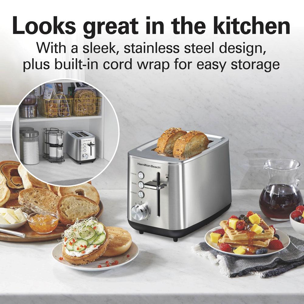 Hamilton Beach Luxe Stainless Steel 2 Slice Toaster