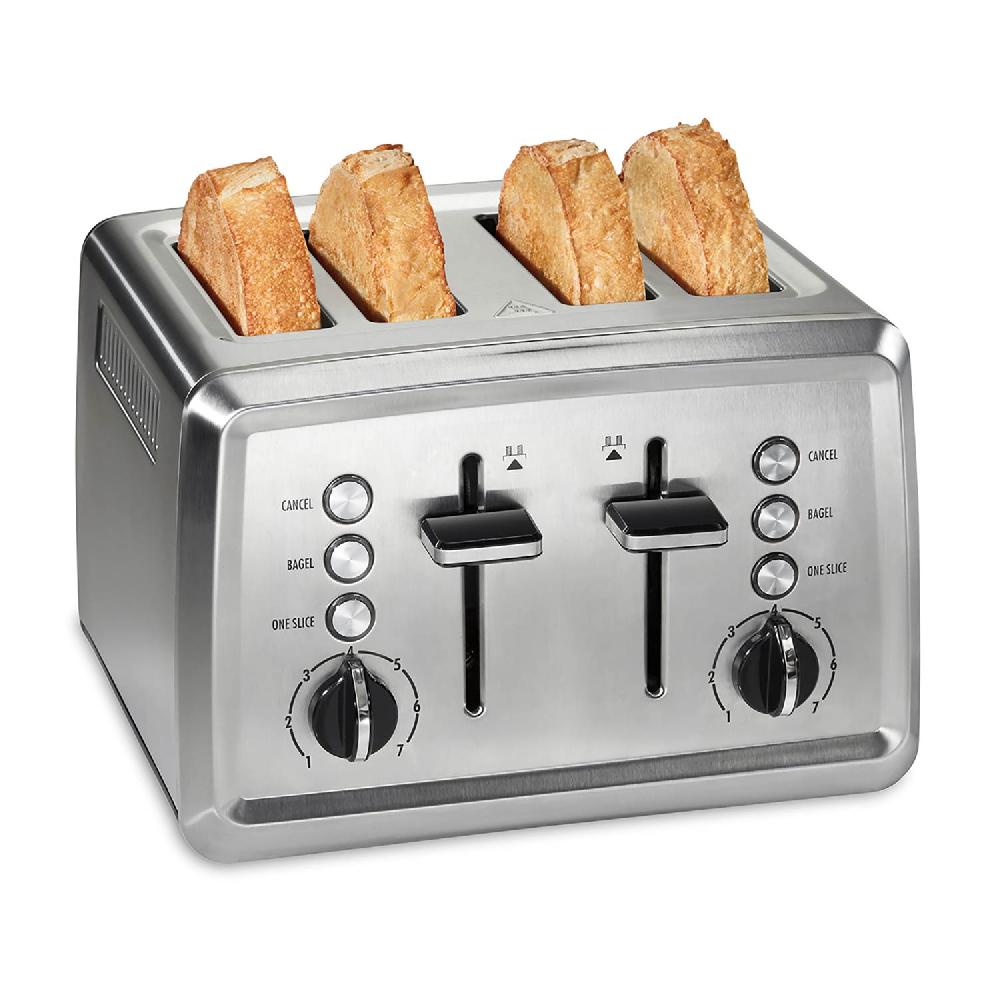 hamilton beach Modern Stainless Steel 4 Slice Toaster with Extra-Wide Slots