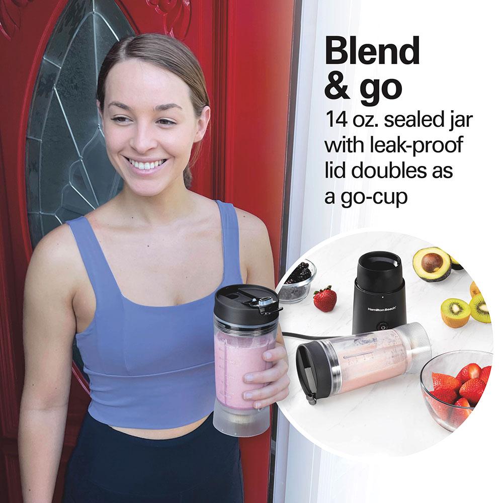 Hamilton Beach Personal Blender With Leak-Proof Travel Lid