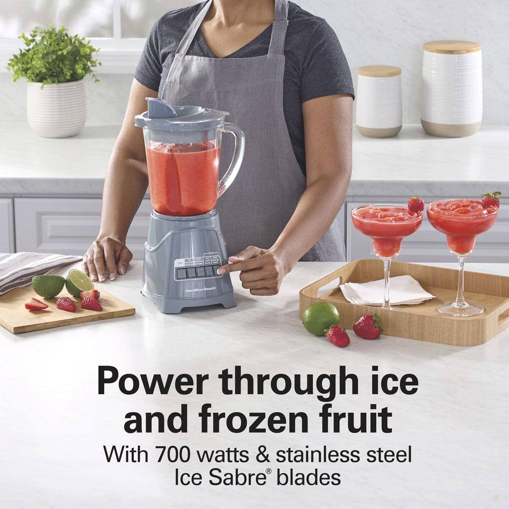 Hamilton Beach Power Elite™ Blender With 40 Oz. Glass Jar Gray