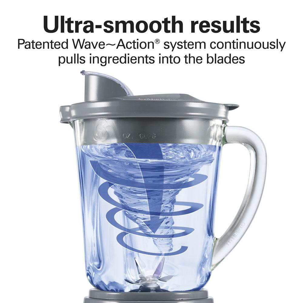 Hamilton Beach Power Elite™ Blender With 40 Oz. Glass Jar Gray