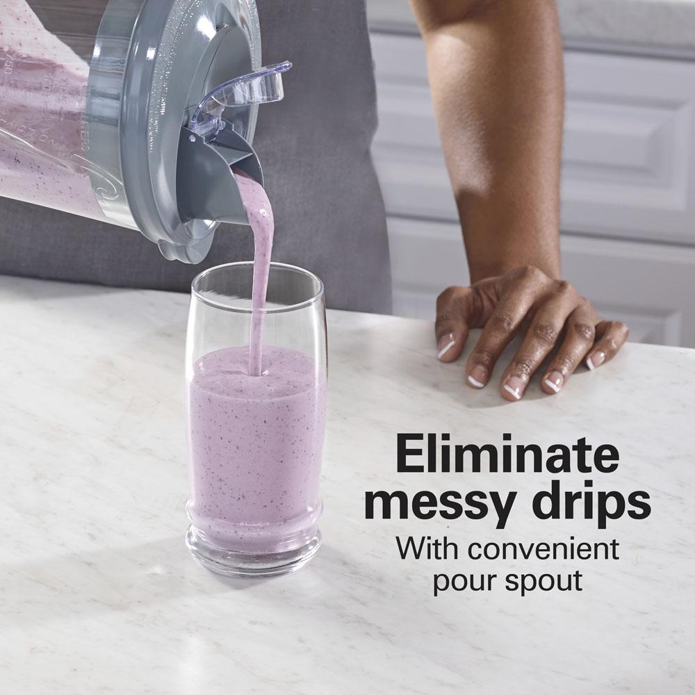 Hamilton Beach Power Elite™ Blender With 40 Oz. Glass Jar Gray
