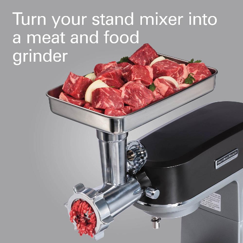 Hamilton Beach Professional Stand Mixer Specialty Attachment All-Metal Meat And Food Grinder Set