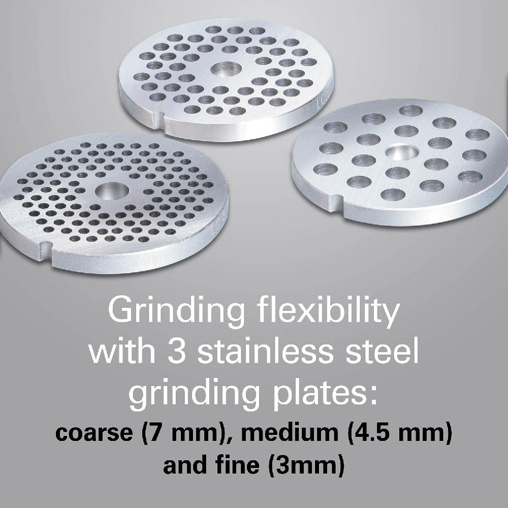 Hamilton Beach Professional Stand Mixer Specialty Attachment All-Metal Meat And Food Grinder Set