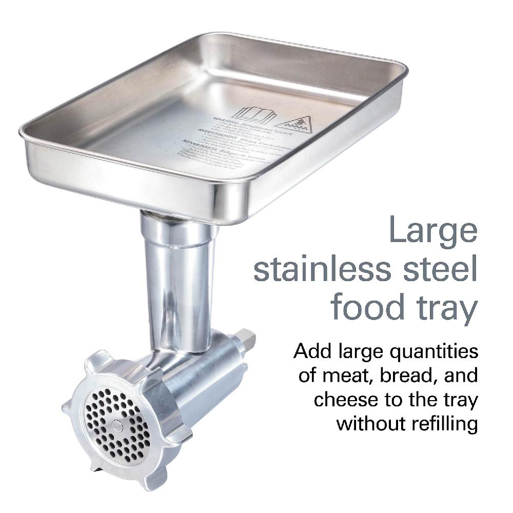 Hamilton Beach Professional Stand Mixer Specialty Attachment All-Metal Meat And Food Grinder Set