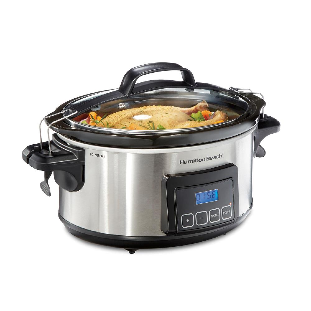 hamilton beach Programmable Stay or Go® 6 Qt. Slow Cooker Stainless Steel