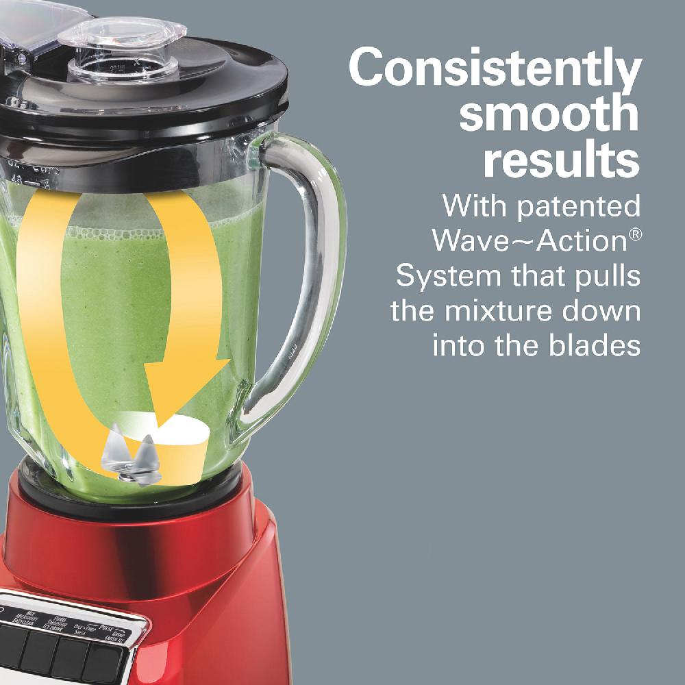 Hamilton Beach Recertified 48 Oz. Wave-Action® Blender Red