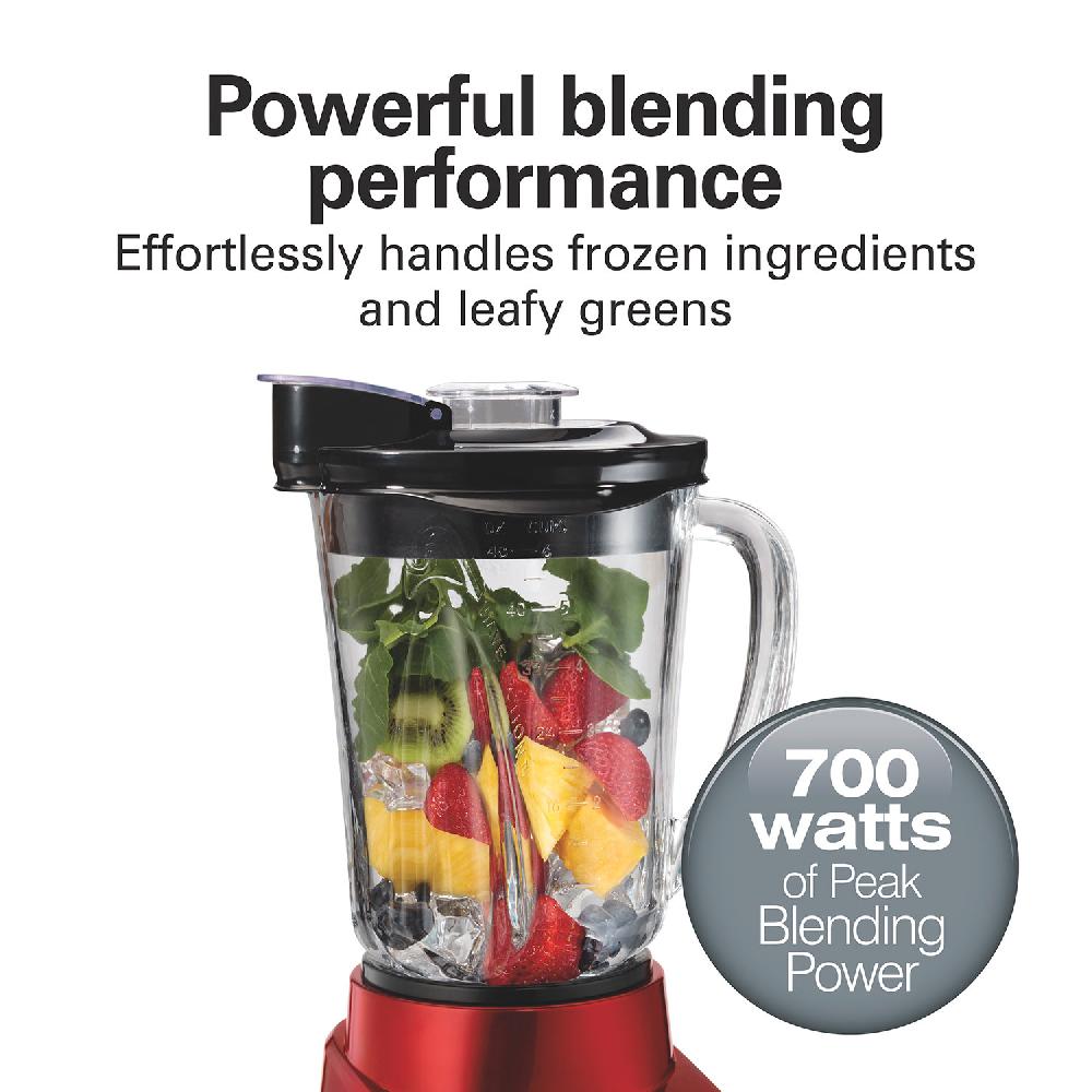 Hamilton Beach Recertified 48 Oz. Wave-Action® Blender Red