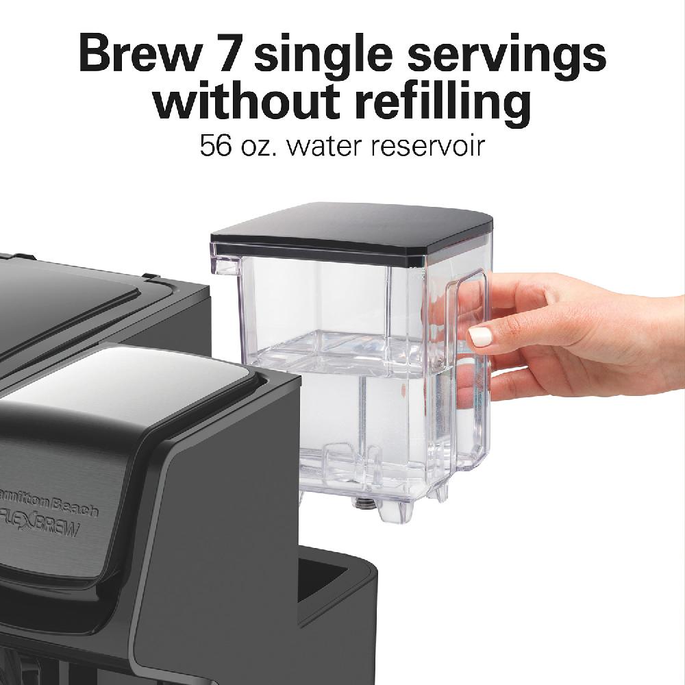 Hamilton Beach Recertified FlexBrew® Trio Coffee Maker Black Stainless