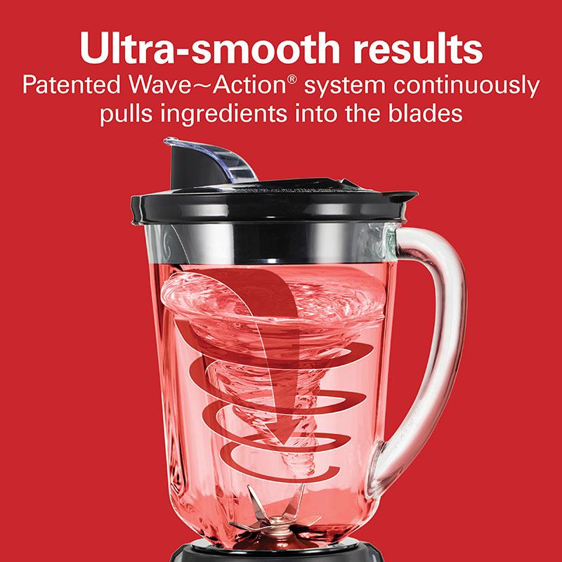 Hamilton Beach Recertified Wave~Action® Quiet Blender Black