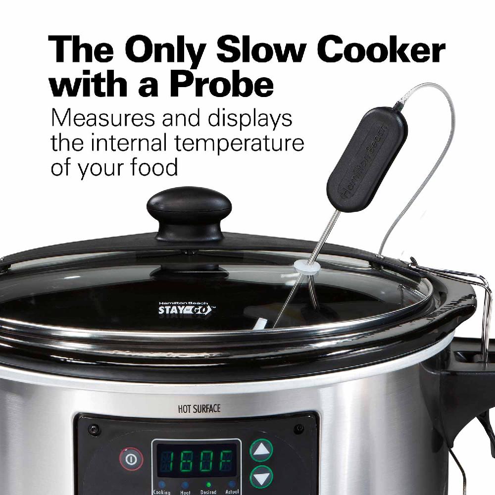 Hamilton Beach Set & Forget®6 Qt. Programmable Slow Cooker Stainless Steel