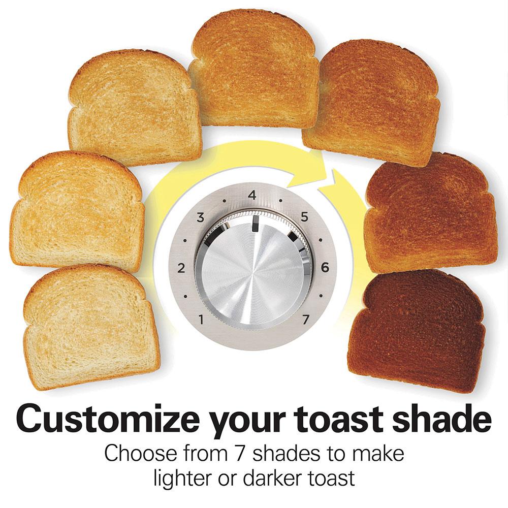 Hamilton Beach Sleek Stainless Steel 2 Slice Toaster