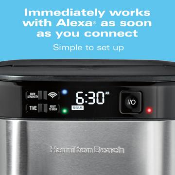Hamilton Beach Smart 12 Cup Coffee Maker - Works With Alexa®