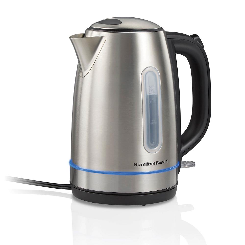 hamilton beach Stainless Steel 1.7 Liter Kettle with LED Light Ring