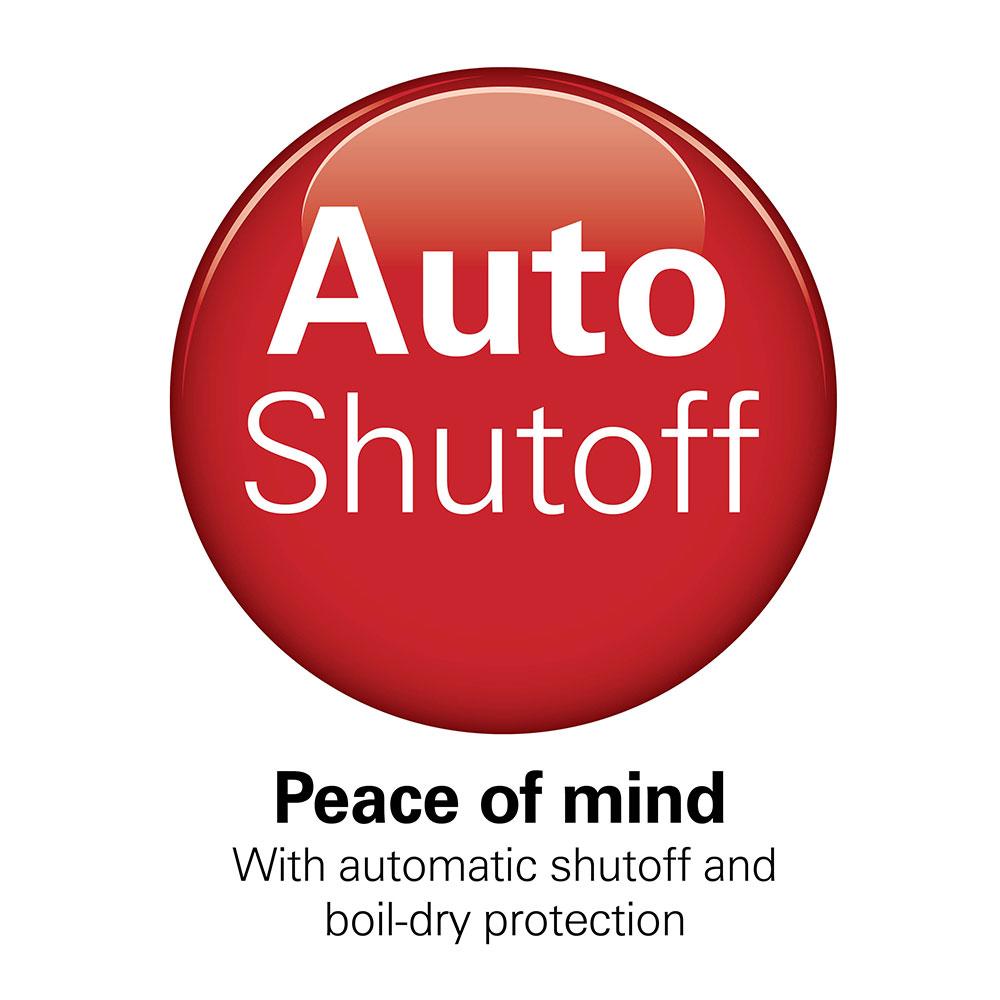 Hamilton Beach Stainless Steel Electric Kettle With LED Light Ring Red