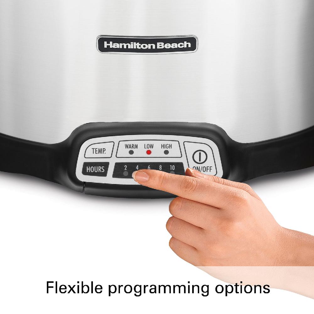 Hamilton Beach Stay Or Go® Programmable 7 Qt. Slow Cooker With Party Dipper