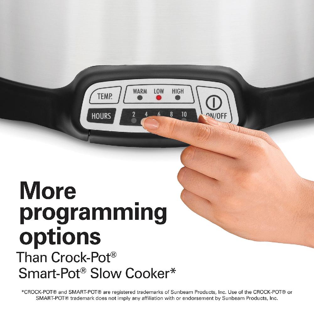 Hamilton Beach Stay Or Go® Programmable Slow Cooker Silver