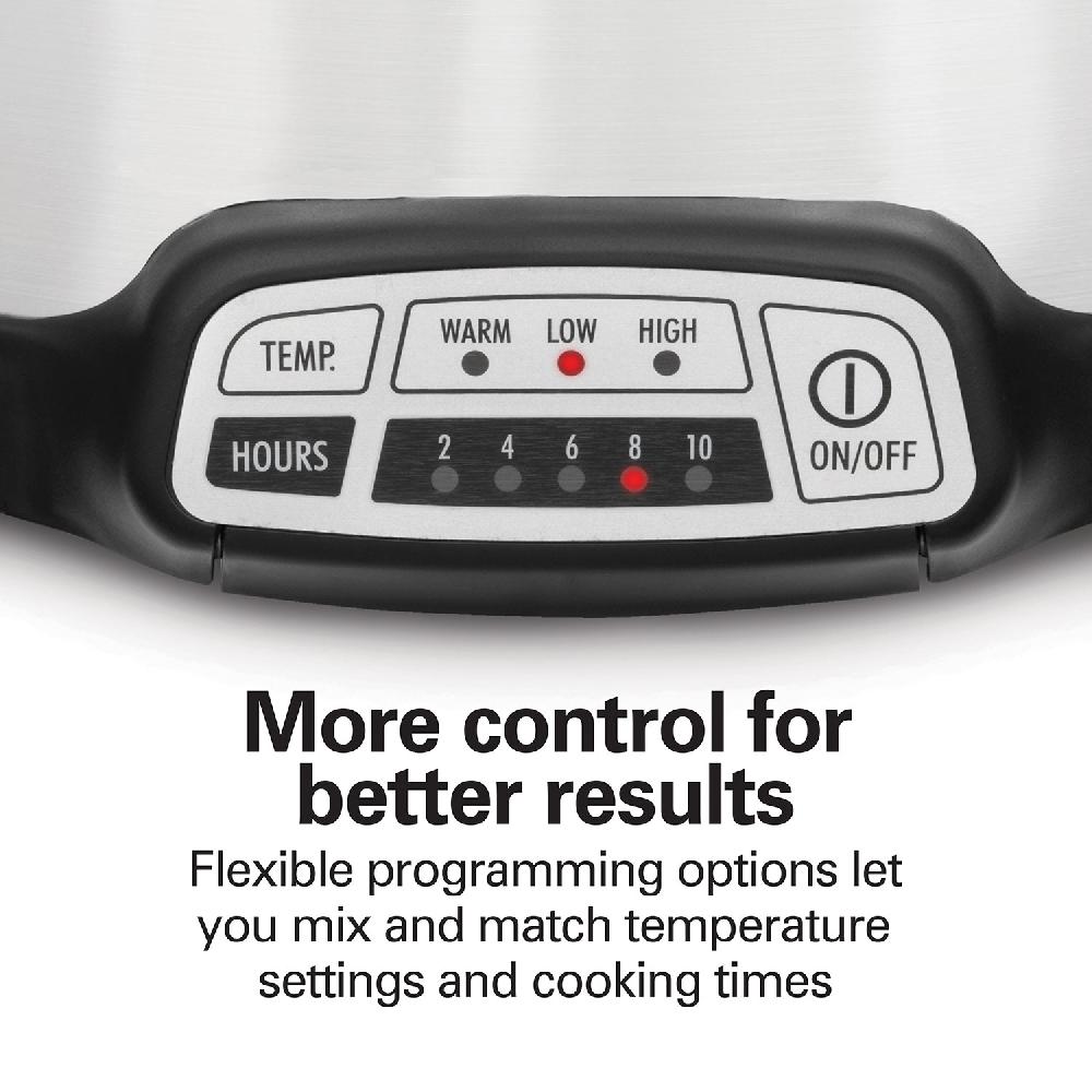 Hamilton Beach Stay Or Go® Programmable Slow Cooker Silver