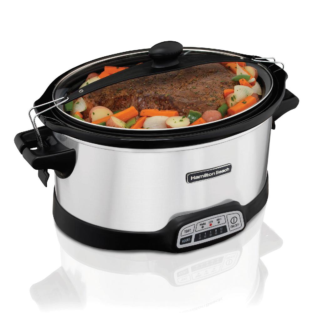 hamilton beach Stay or Go® Programmable Slow Cooker Silver